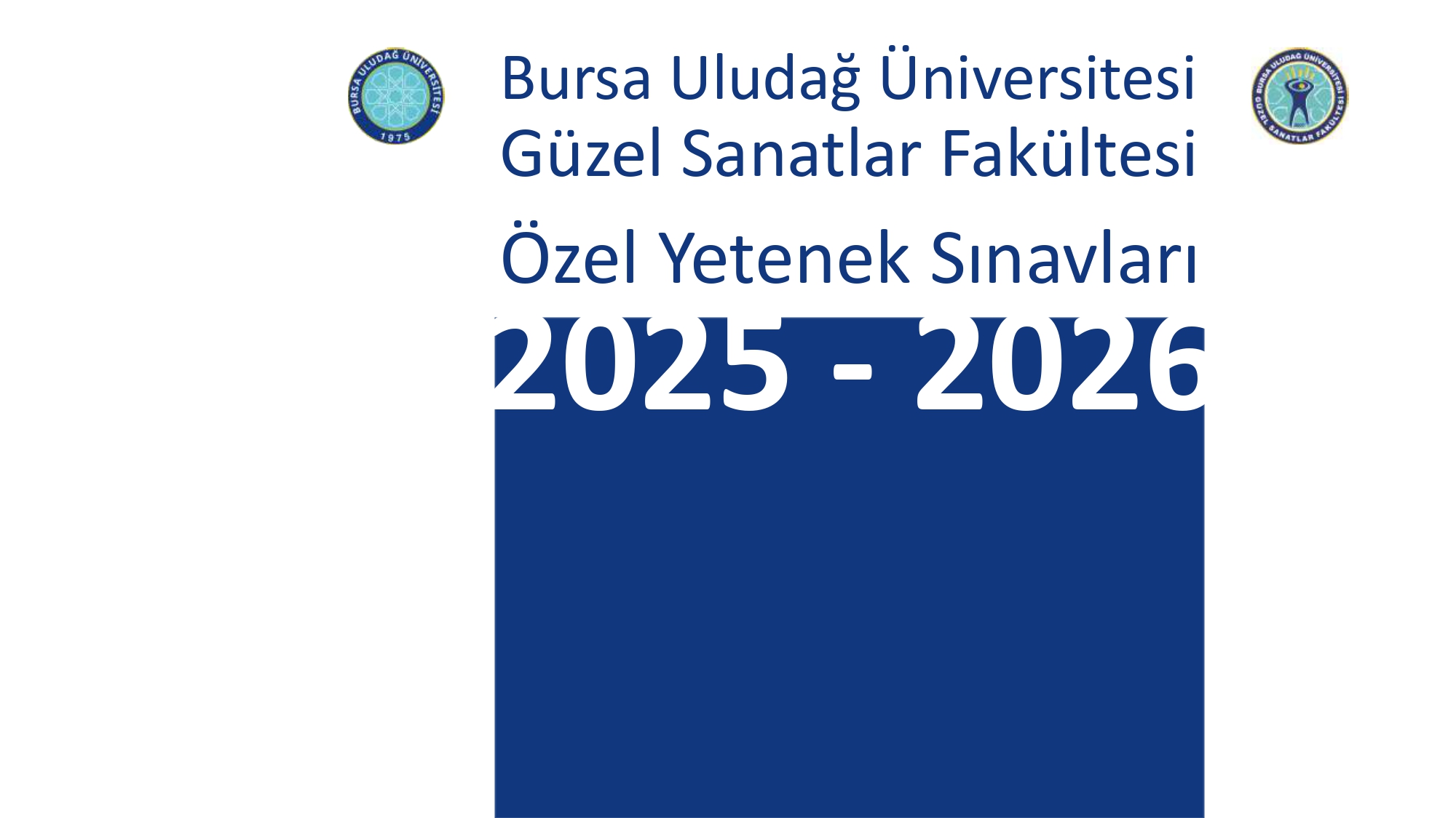  2025 Özel Yetenek Sınavı Broşürü-Kapak